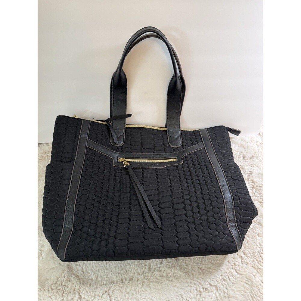 Aimee Kestenberg Sicily Large Shopper Shoulder Tote Black, Nylon Purse